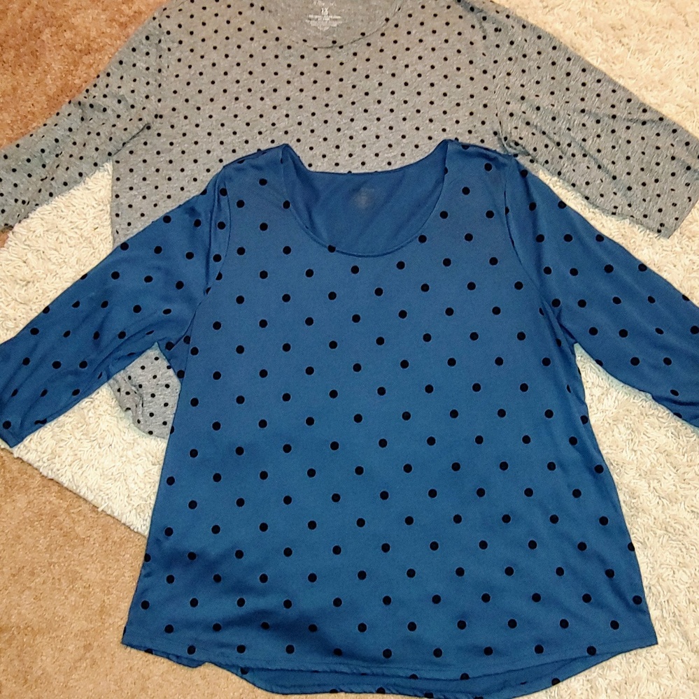 Bundle of Polka Dot Tees 1X 18/20